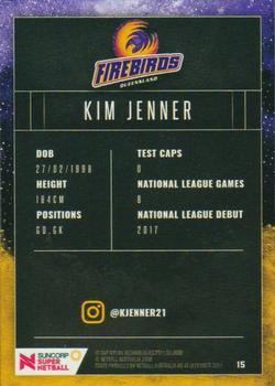2018 Tap 'N' Play Suncorp Super Netball #15 Kim Jenner Back